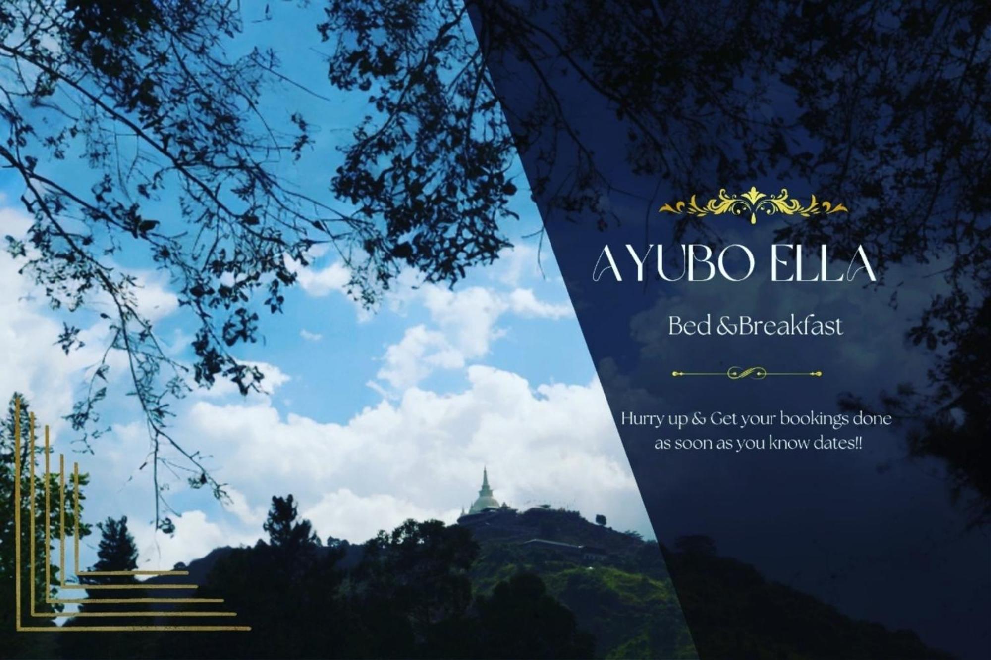 Ayubo Ella - Bed & Breakfast Exterior foto